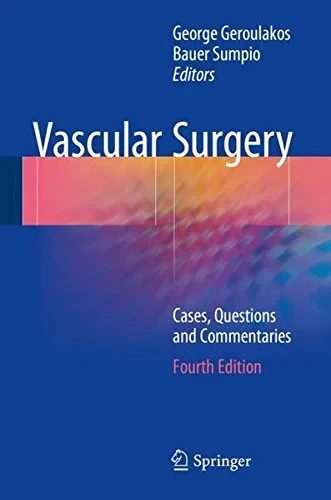 Coperta cărții "Vascular Surgery: Cases, Questions and Commentaries " de George Geroulakos, Bauer Sumpio