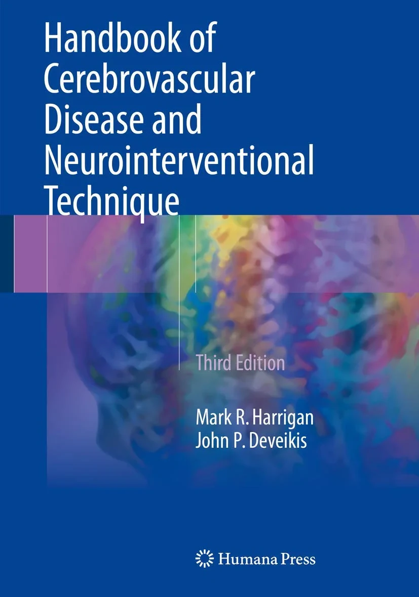 Coperta cărții "Handbook of Cerebrovascular Disease and Neurointerventional Technique" de Harrigan