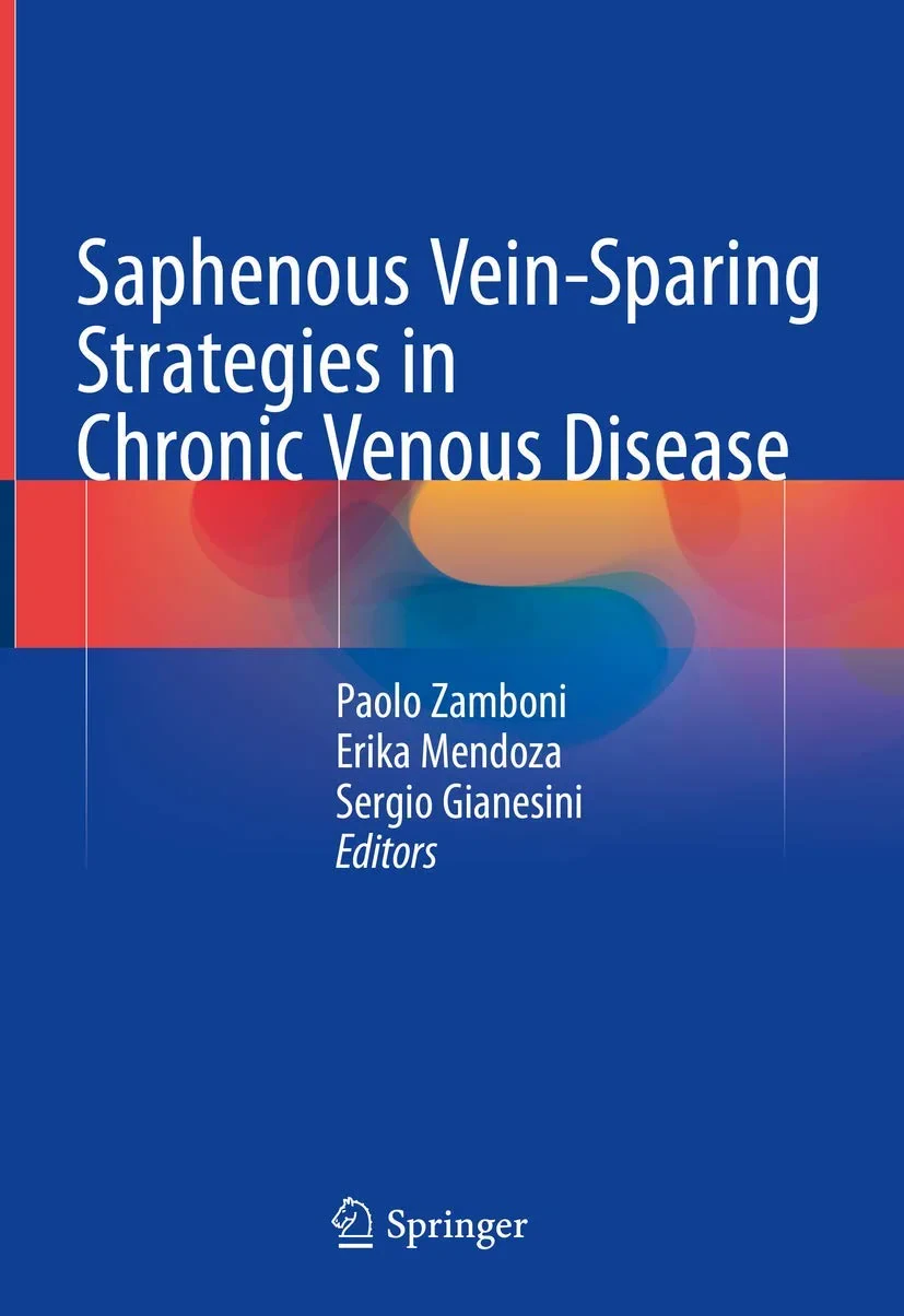 Coperta cărții "Saphenous Vein-Sparing Strategies in Chronic Venous Disease" de Paolo Zamboni, Erika Mendoza, Sergio Gianesini