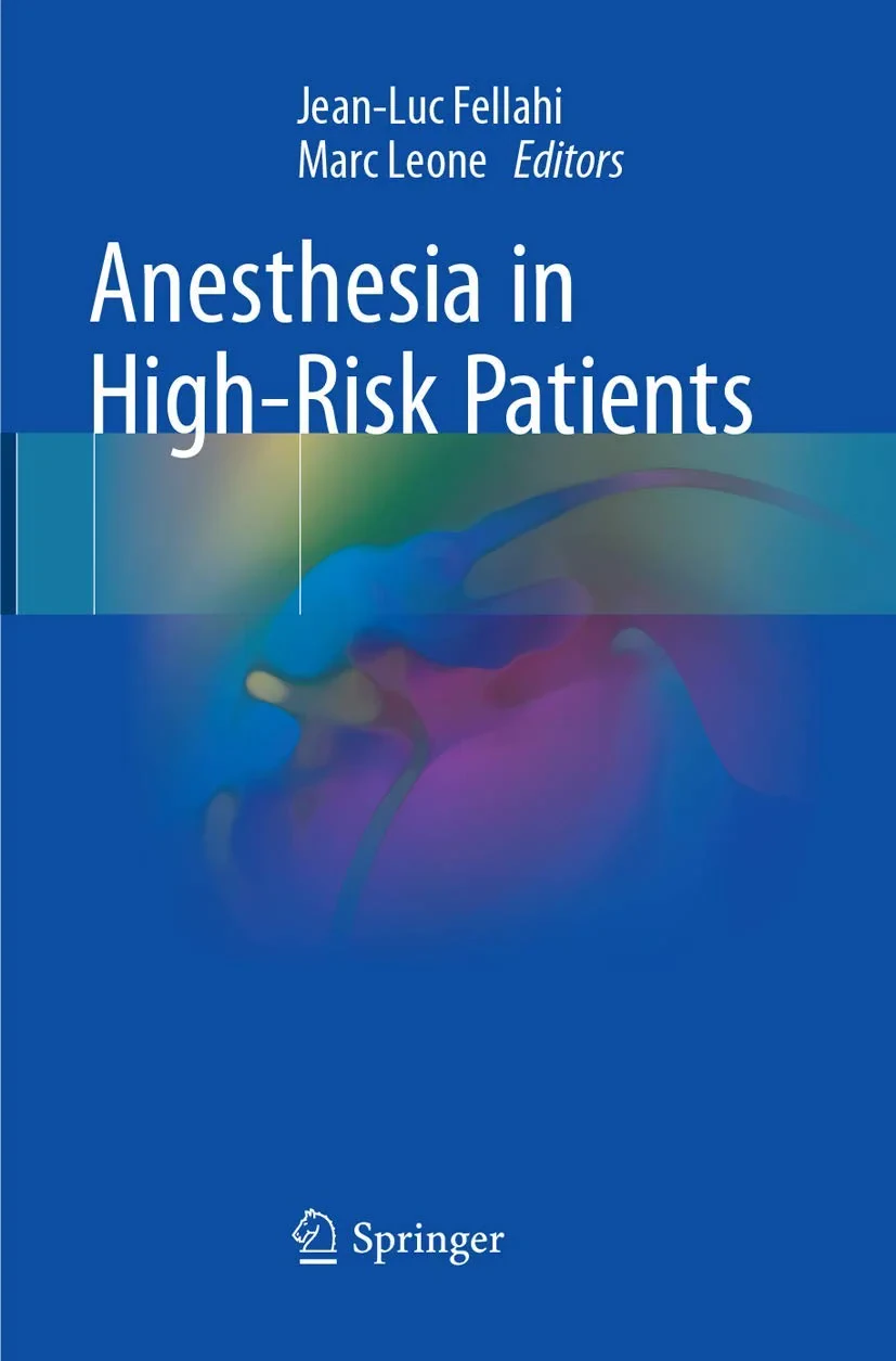 Coperta cărții "Anesthesia in High-Risk Patients" de Jean-Luc Fellahi, Marc Leone