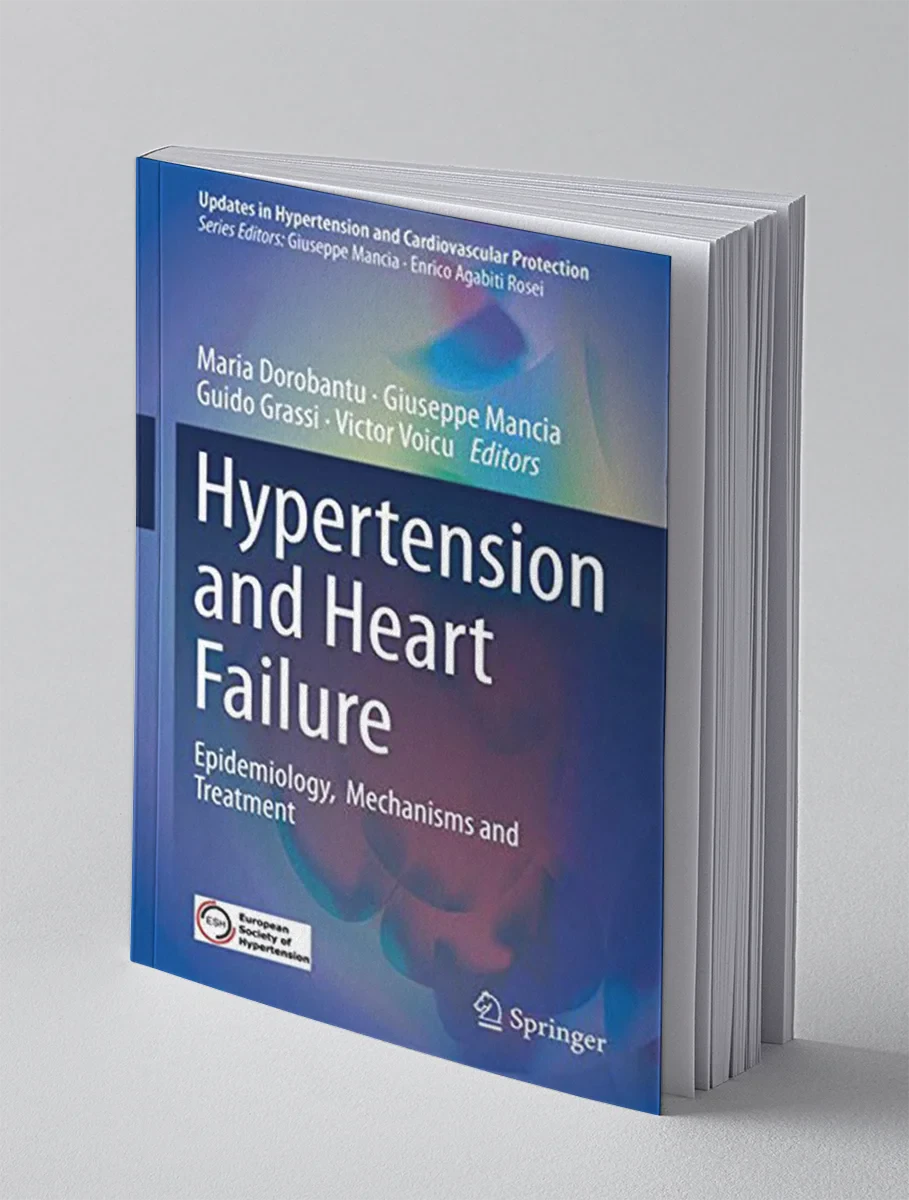 Coperta cărții "Hypertension and Heart Failure Epidemiology, Mechanisms and Treatment" de Giuseppe Mancia (Editor), Guido Grassi (Editor), Maria Dorobantu (Editor), Victor Voicu (Editor)