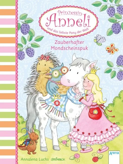 Coperta cărții "Prinzessin Anneli und das liebste Pony der Welt - Zauberhafter Mondscheinspuk" de Luchs Annalena