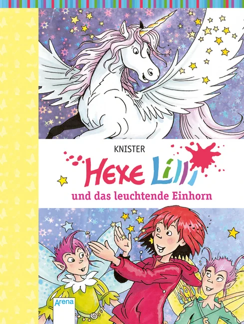 Coperta cărții "Hexe Lilli und das leuchtende Einhorn" de Knister