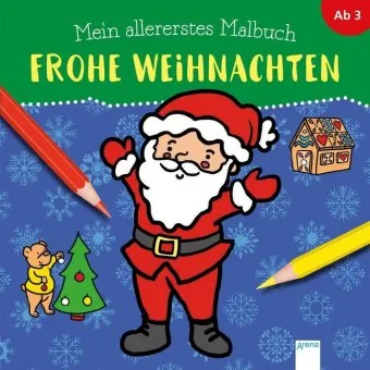 Coperta cărții "Mein allererstes Malbuch - Frohe Weihnachten" de Verena, Münstermann