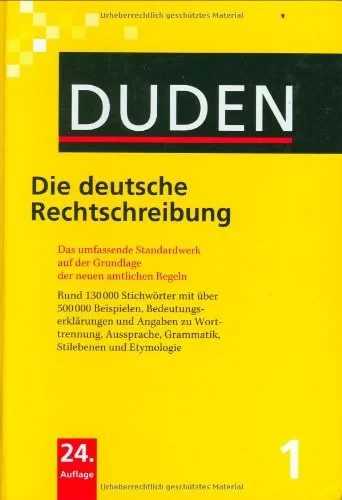Coperta cărții "Der Duden Band 1 - Band 1 : Die deutsche Rechtschreibung" de Duden