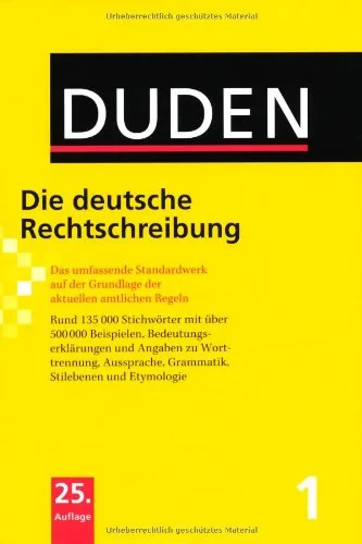 Coperta cărții "Duden 01. Die deutsche Rechtschreibung" de Duden