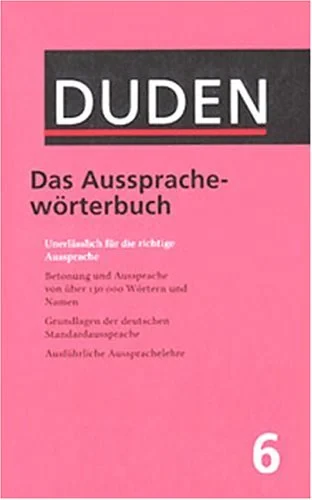 Coperta cărții "Der Duden, 12 Bde., Band 6, Duden Aussprachewörterbuch" de Max Mangold