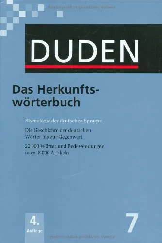 Coperta cărții "Der Duden in 12 Bänden - Band 7 : Das Herkunftswörterbuch" de Duden