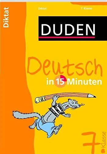 Coperta cărții "Duden Deutsch in 15 Minuten. Diktat 7. Klasse" de autor necunoscut