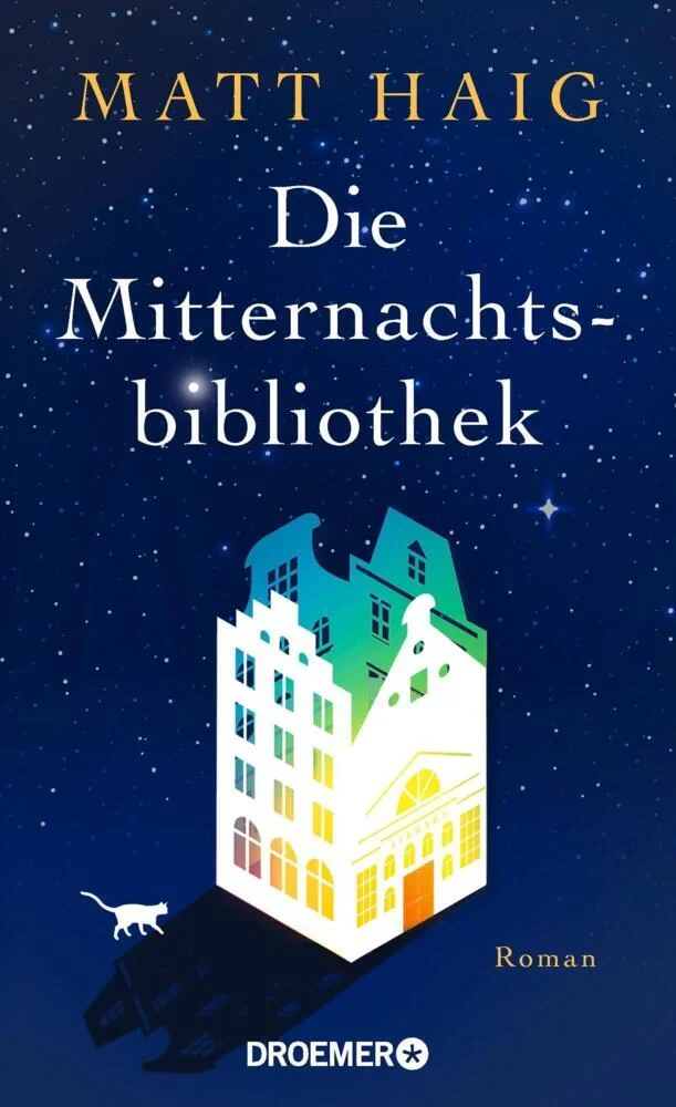 Coperta cărții "Die Mitternachtsbibliothek" de Haig Matt