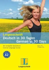 Coperta cărții "Langenscheidt Deutsch in 30 Tagen - German in 30 Days, m. 2 Audio-CDs." de Christoph Obergfell