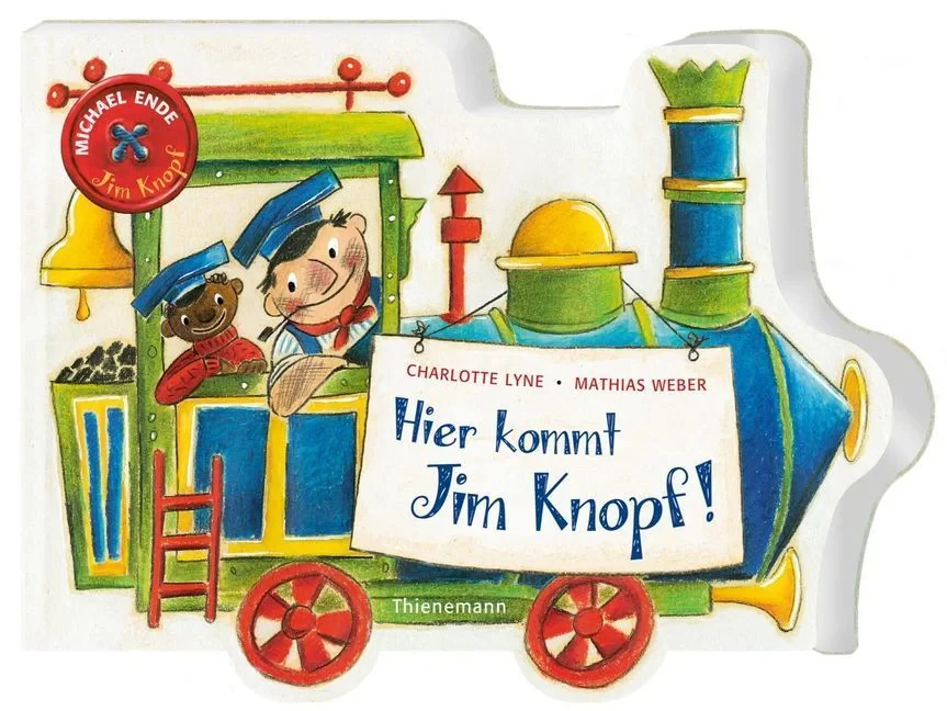Coperta cărții "Hier kommt Jim Knopf" de Michael Ende
