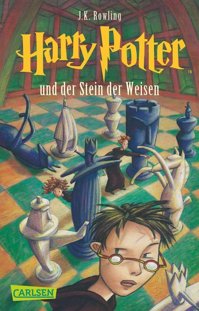 Coperta cărții "Harry Potter und der Stein der Weisen" de Rowling, J. K.