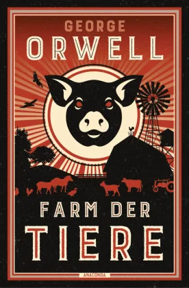 Coperta cărții "Farm der Tiere" de George Orwell