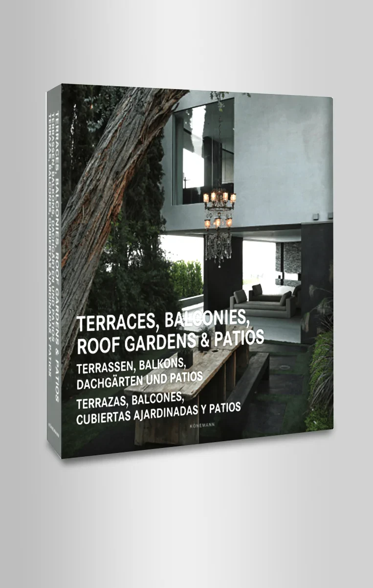 Coperta cărții "Terraces, balconies, roof gardens&amp; patios" de Konemann