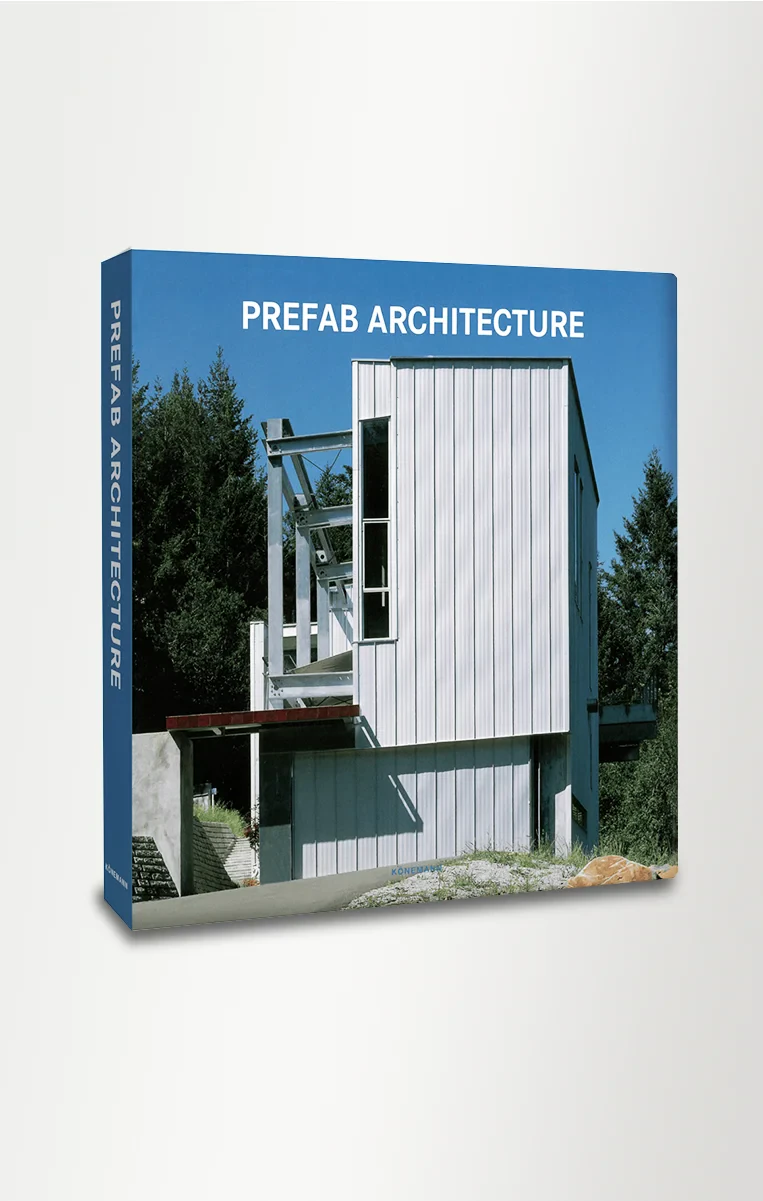 Coperta cărții "Prefab Architecture" de Konemann