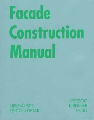 Coperta cărții "Facade Construction Manual" de Thomas Herzog