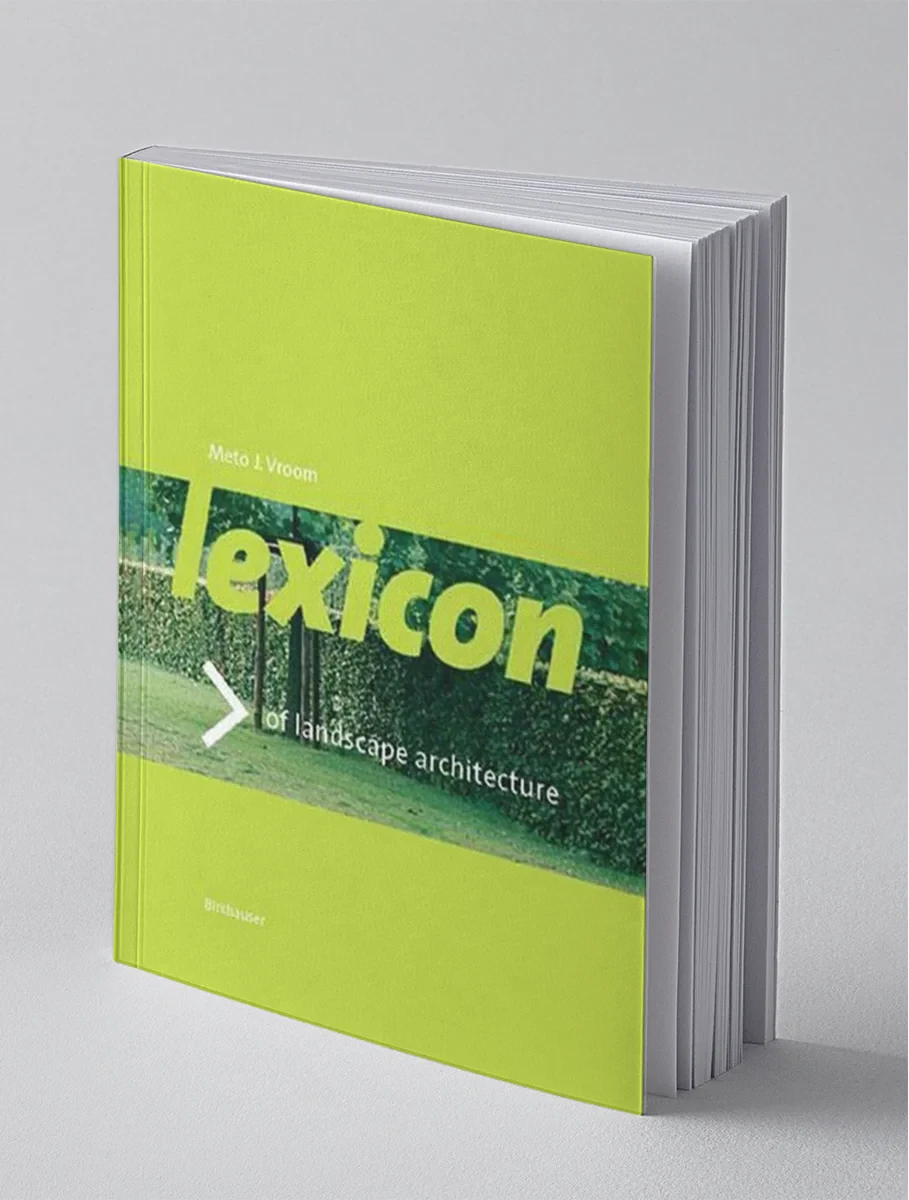 Coperta cărții "Lexicon of Garden and Landscape Architecture" de Meto J. Vroom