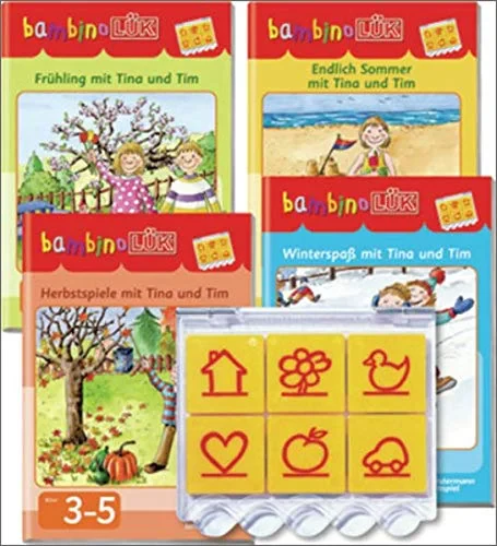 Coperta cărții "bambinoLÜK-Set. it Tina und Tim durch das ganze Jahr: ab 3 Jahren" de Westermann