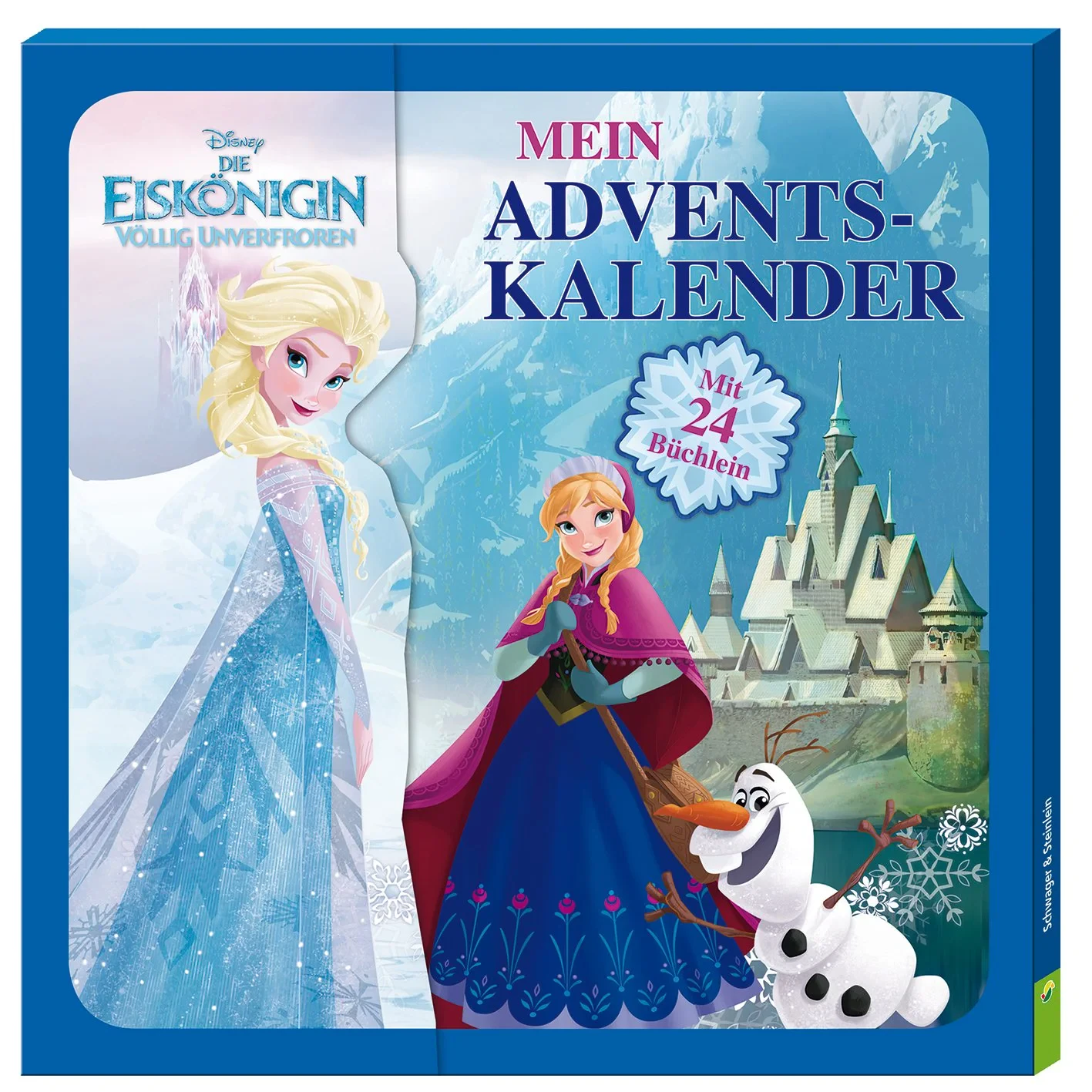 Coperta cărții "Die Eiskönigin - Mein Adventskalender" de Schwager&amp;Steinlein