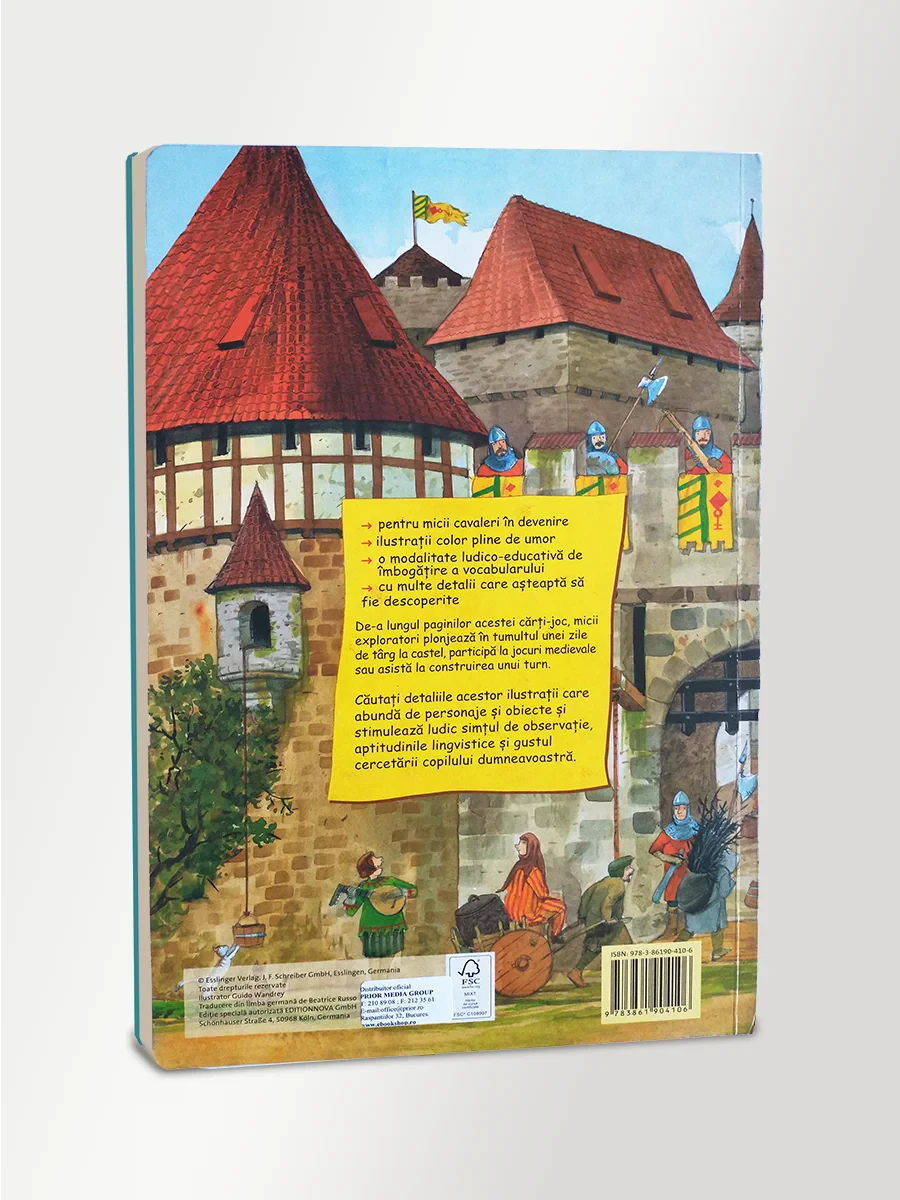 Coperta cărții "In castelul fortificat  Observa, descopera, invata!" de Guido Wandrey