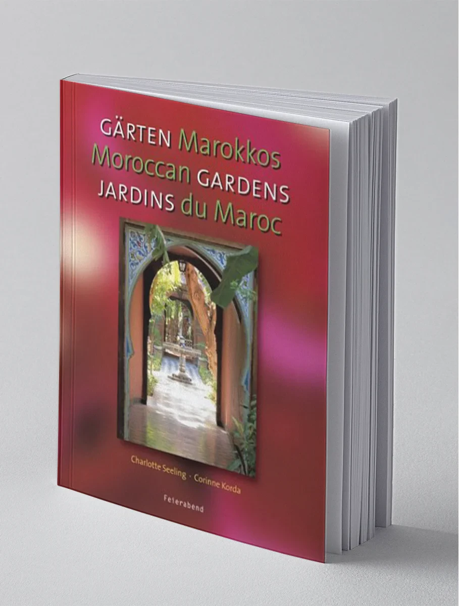 Coperta cărții "Moroccan Gardens" de Charlotte Seeling, Corinne Korda