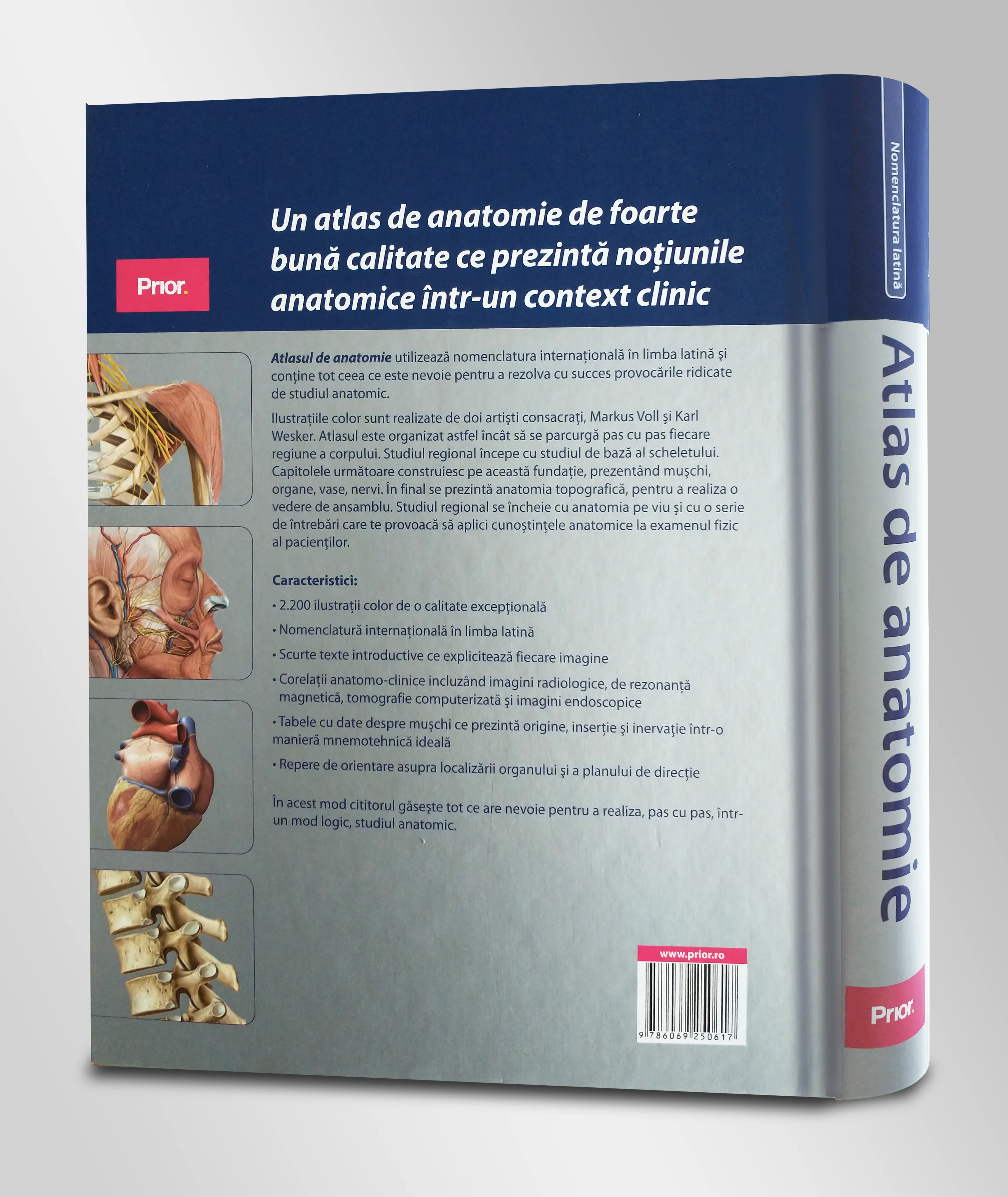 Coperta cărții "Atlas de Anatomie Gilroy, Nomenclatura latina" de Gilroy