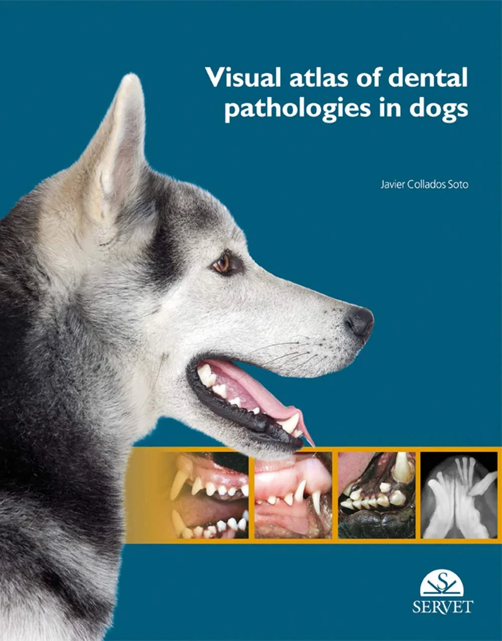 Coperta cărții "Visual Atlas of Dental Pathologies in Dogs" de Javier Collados Soto