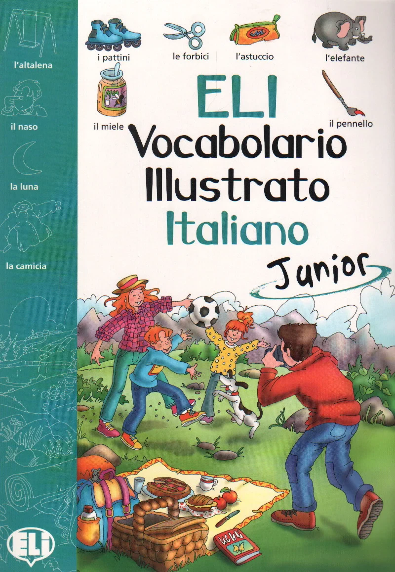 Coperta cărții "Vocabulario Italiano Junior" de ELI