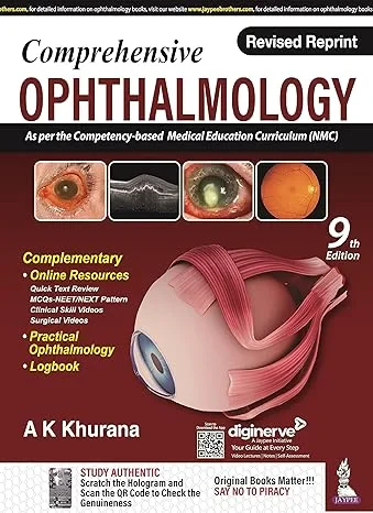 Coperta cărții "Comprehensive Ophthalmology" de AK Khurana, Aruj K Khurana, Bhawna P Khurana