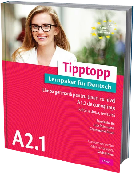 Coperta cărții " Tipptopp A2.1 " de Friederike Jin; Lutz Rohrmann; Grammatiki Rizou, Friederike Jin, Lutz Rohrmann, Grammatiki Rizou