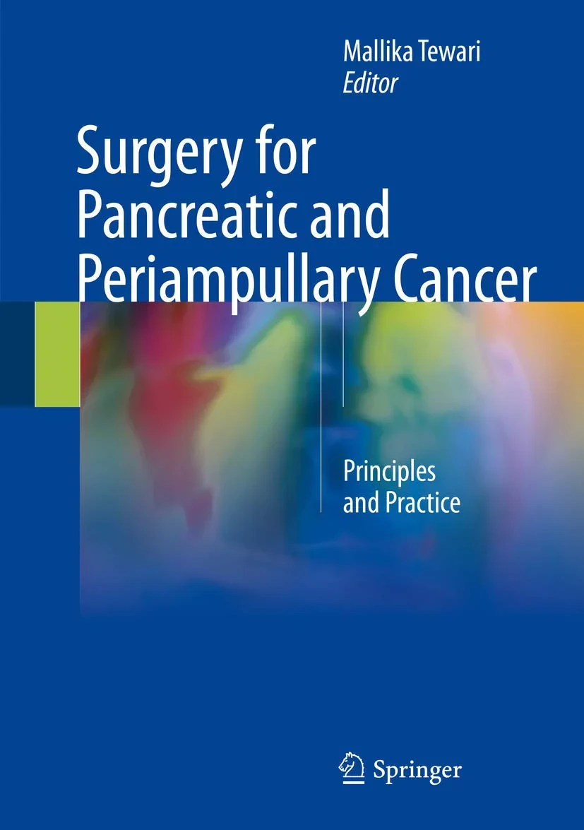 Coperta cărții "Surgery for Pancreatic and Periampullary Cancer: Principles and Practice" de Mallika Tewari