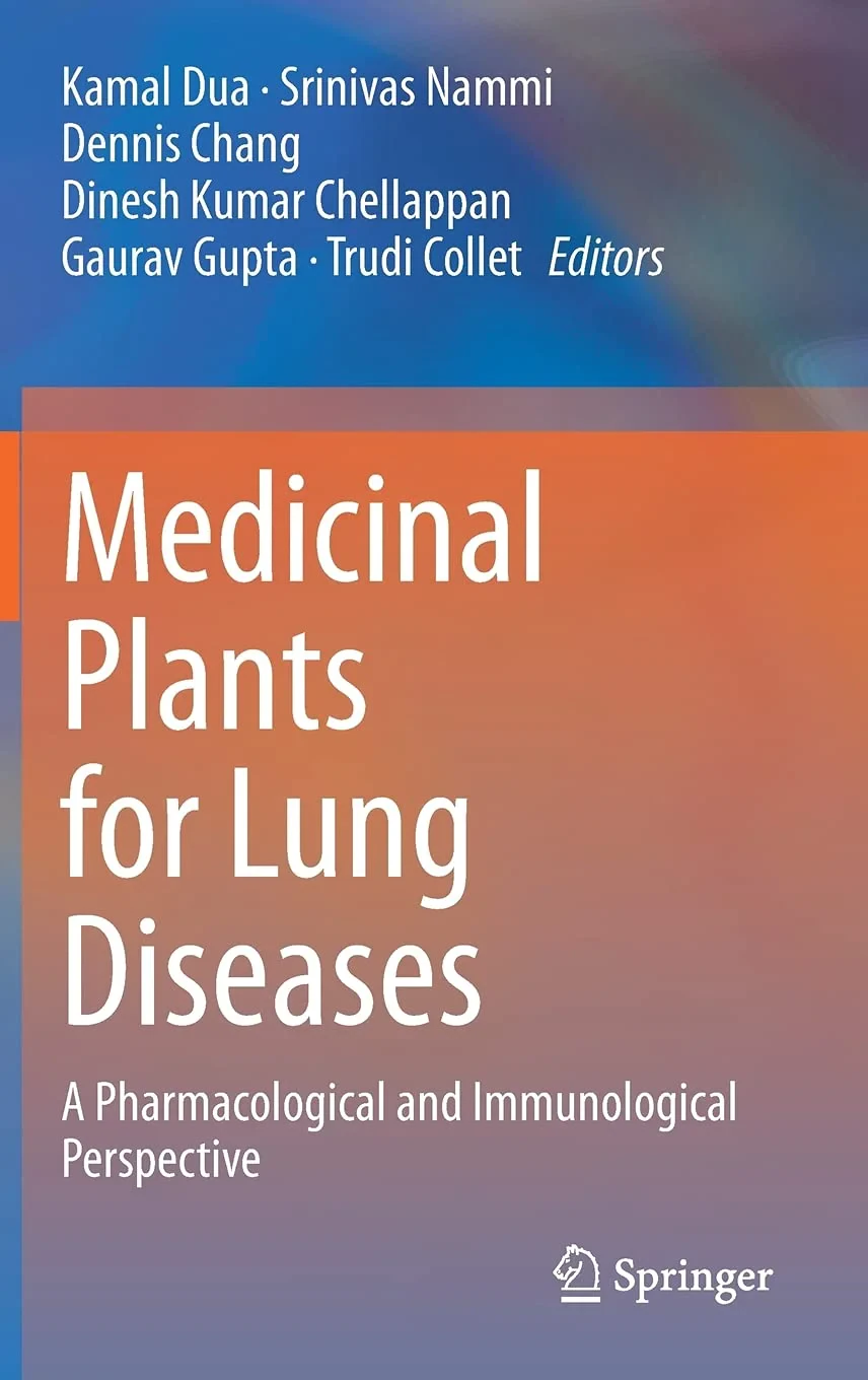 Coperta cărții "Medicinal Plants for Lung Diseases" de Kamal Dua, Srinivas Nammi, Dennis Chang, Dinesh Kumar Chellappan, Gaurav Gupta, Trudi Collet