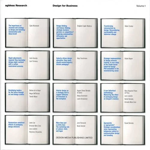 Coperta cărții "agIdeas Research: Design for Business (Volume 1)" de Design Media