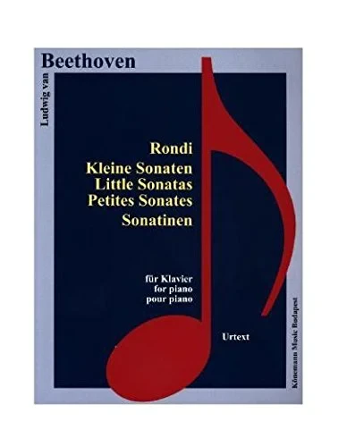 Coperta cărții "Beethoven, Rondi, Kl. Sonaten, Sonatinen" de Ludwig van Beethoven