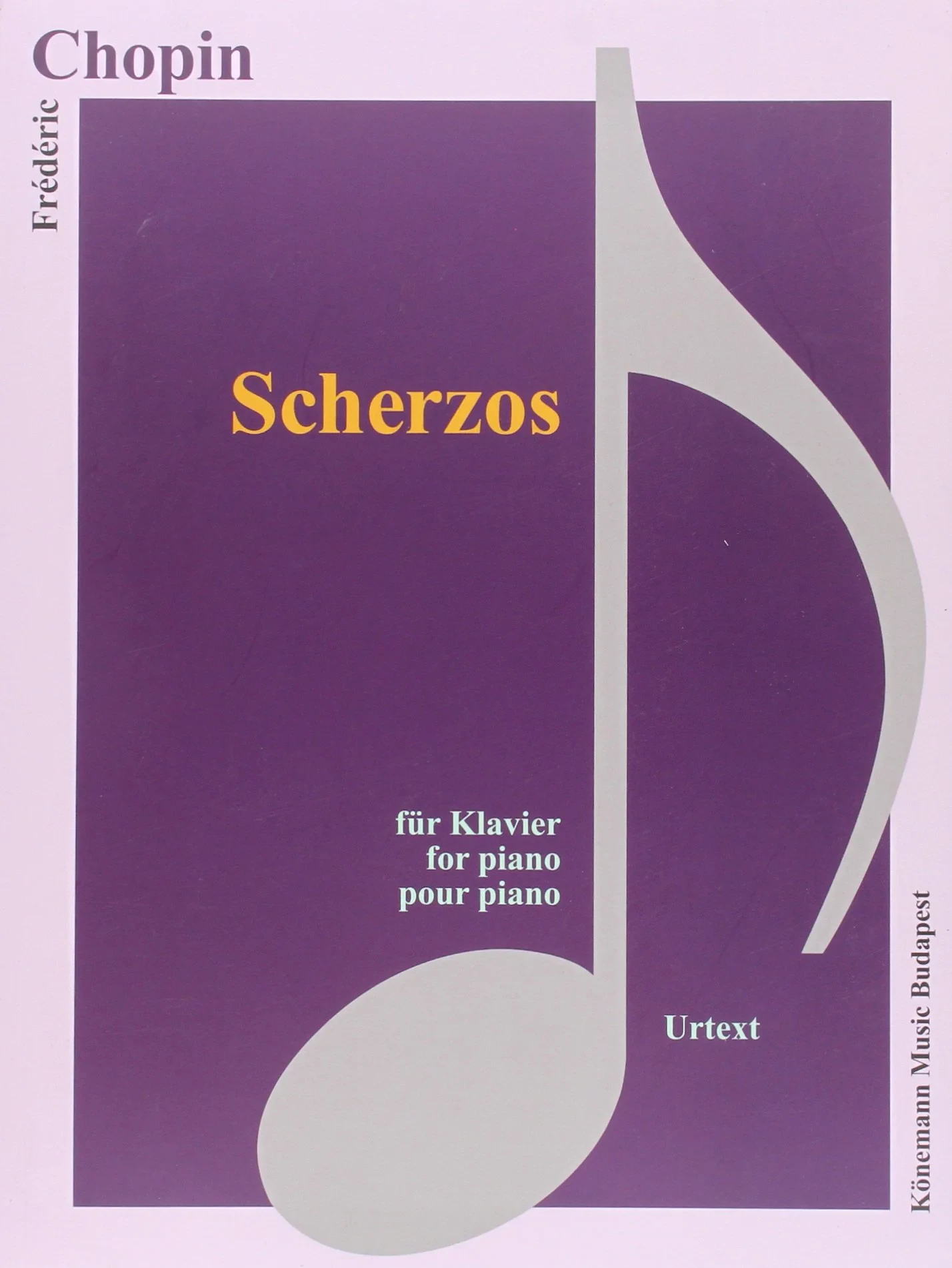 Coperta cărții "Chopin, Scherzos" de Frédéric Chopin