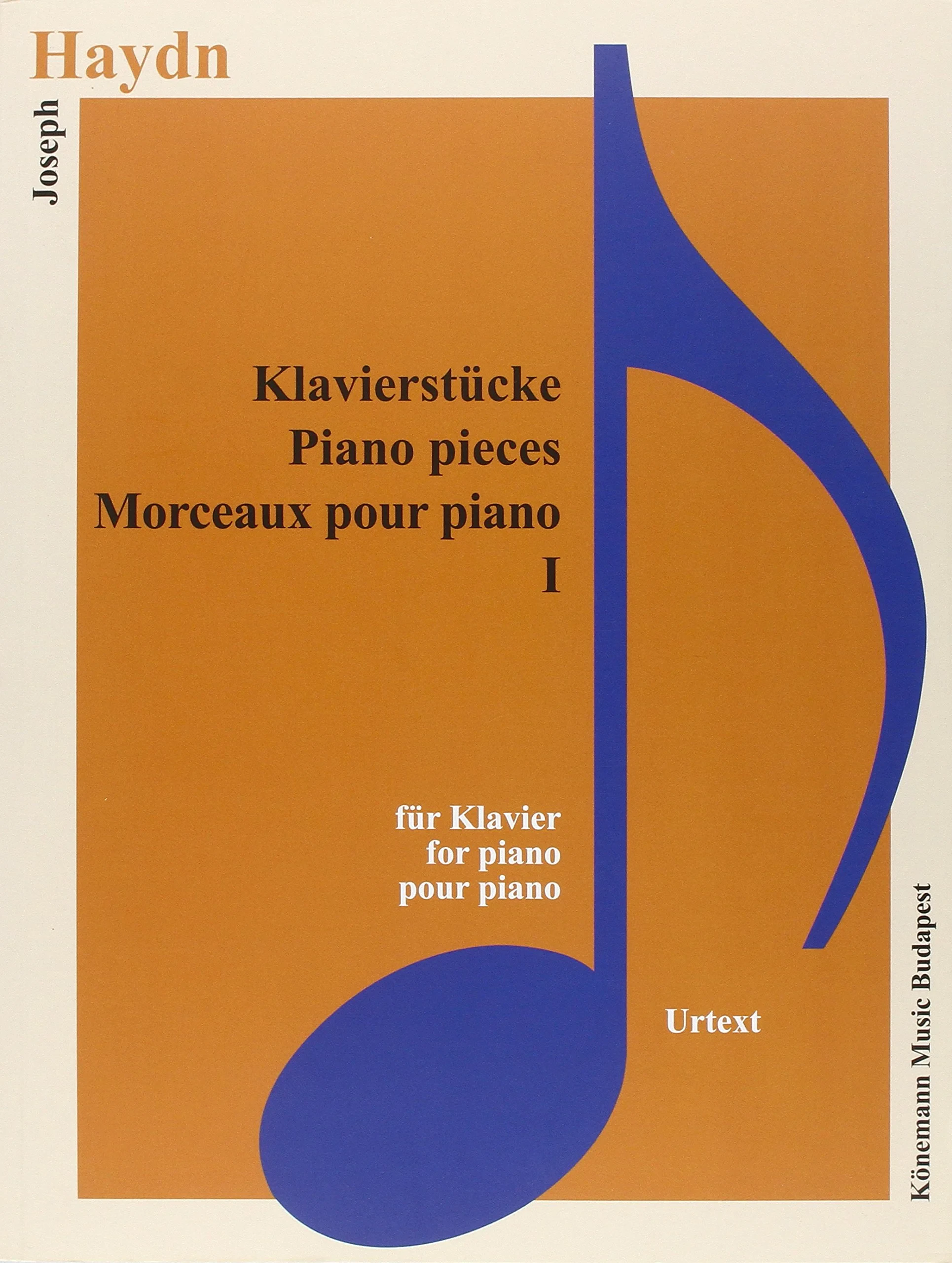 Coperta cărții "Haydn, Klavierstücke I " de Joseph Haydn