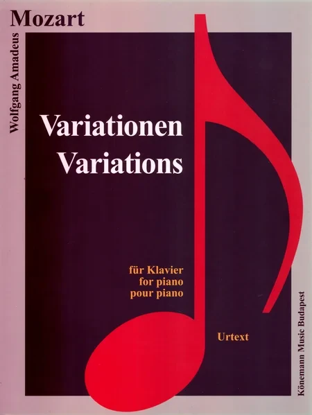 Coperta cărții "Mozart, Variationen" de Wolfgang Amadeus Mozart