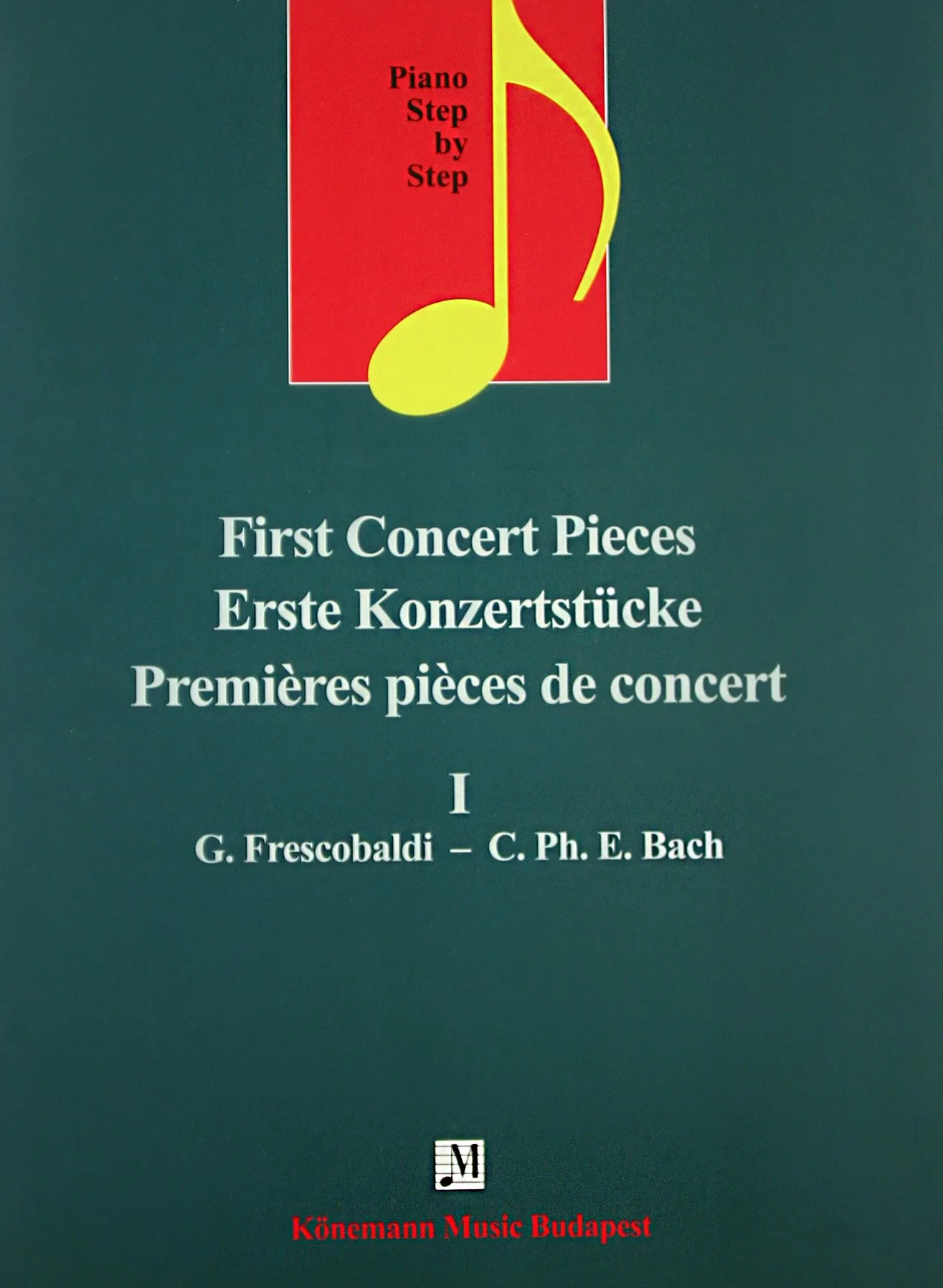Coperta cărții "Erste Konzertstücke I" de G.Frescobaldi, C.Ph.E.Bach