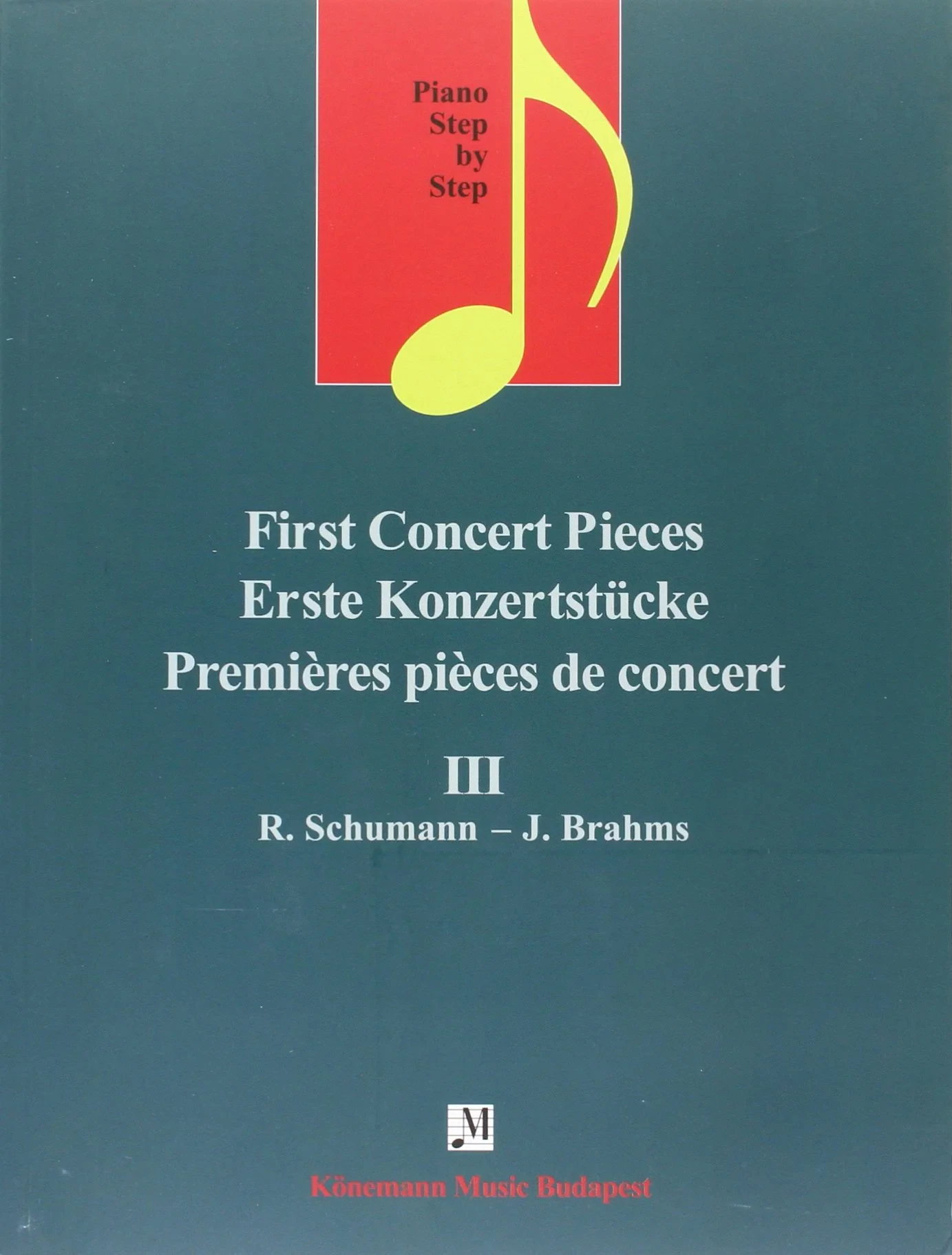 Coperta cărții "Erste Konzertstücke III " de R.Schumann, J.Brahmas