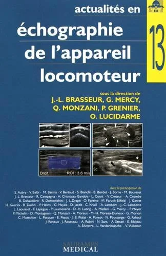 Coperta cărții "ACTUALITES EN ECHOGRAPHIE DE L'APPAREIL LOCOMOTEUR T13" de BRASSEUR JEAN-LOUIS