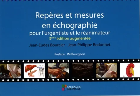 Coperta cărții "REPERES ET MESURES EN ECHOGRAPHIE POUR L'URGENTISTE ET LE REANIMATEUR 3ED" de BOURCIER JEAN-EUDES