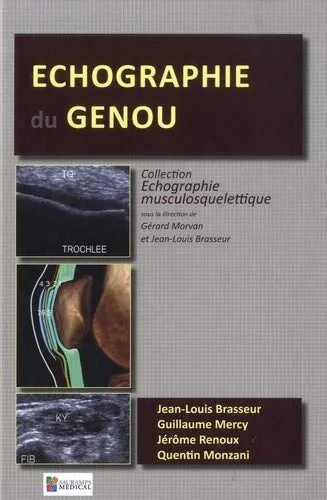 Coperta cărții "ECHOGRAPHIE DU GENOU" de BRASSEUR JEAN-LOUIS