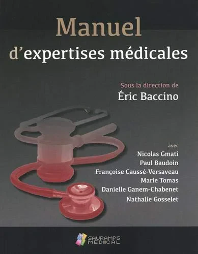 Coperta cărții "MANUEL D'EXPERTISES MEDICALES" de BACCINO ERIC