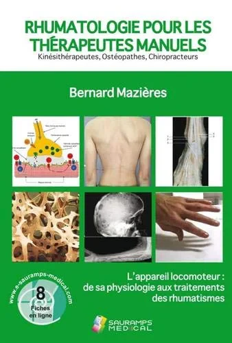 Coperta cărții "RHUMATOLOGIE POUR LES THERAPEUTES MANUELS" de MAZIERES BERNARD