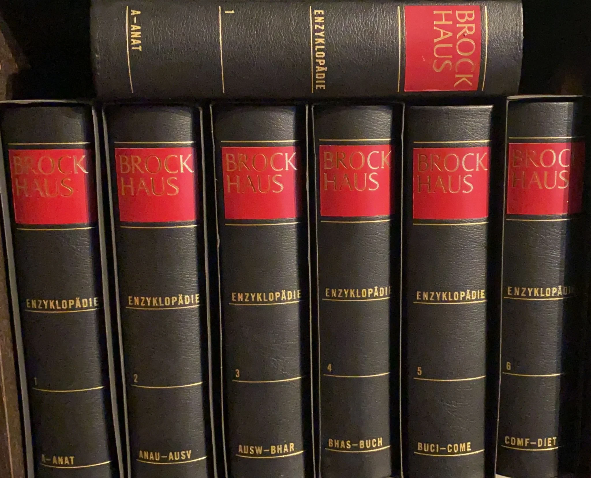 Coperta cărții "Brockhaus Enzyklopädie" de autor necunoscut