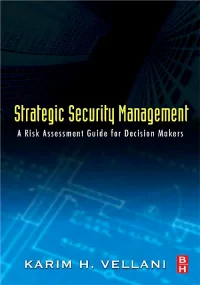 Strategic Security Management