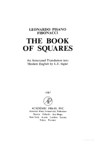 Leonardo Pisano (Fibonacci)
