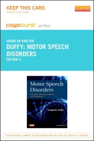 Motor Speech Disorders- Elsevier eBook on Intel Ed...