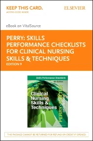Skills Performance Checklists for Clinical Nursing...